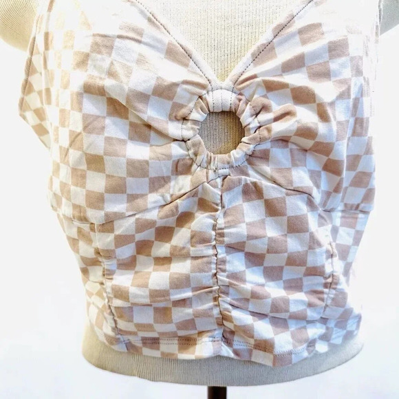 NWT SO GOODS FOR LIFE Women Sleeveless Straps Pullover V-Neck Brown Top Size XXL - Picture 2 of 11